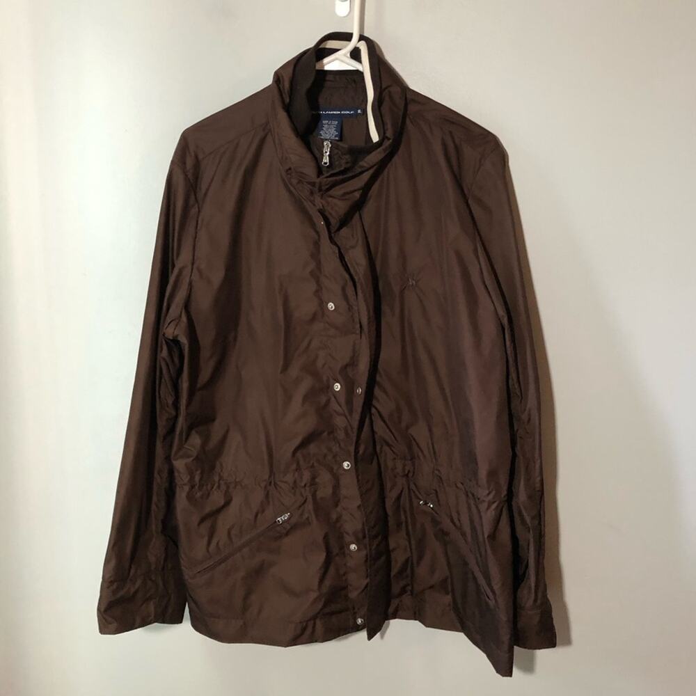 Ralph Lauren Golf chocolate brown water-repellent jacket windbreaker women XL